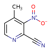 4-methyl-3-nitropyridine-2-carbonitrile