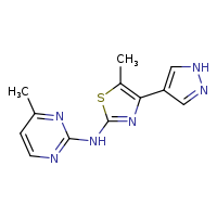 4-methyl-N-[5-methyl-4-(1H-pyrazol-4-yl)-1,3-thiazol-2-yl]pyrimidin-2-amine