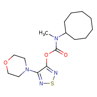 4-(morpholin-4-yl)-1,2,5-thiadiazol-3-yl N-cyclooctyl-N-methylcarbamate