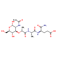 (4R)-4-carbamoyl-4-[(2S)-2-(2-{[(2S,3R,4R,5S,6R)-3-acetamido-2,5-dihydroxy-6-(hydroxymethyl)oxan-4-yl]oxy}propanamido)propanamido]butanoic acid