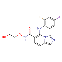 5-[(2-fluoro-4-iodophenyl)amino]-N-(2-hydroxyethoxy)imidazo[1,5-a]pyridine-6-carboxamide