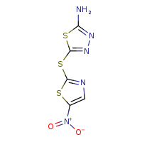 5-[(5-nitro-1,3-thiazol-2-yl)sulfanyl]-1,3,4-thiadiazol-2-amine