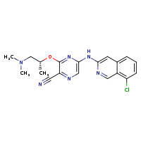 5-[(8-chloroisoquinolin-3-yl)amino]-3-{[(2R)-1-(dimethylamino)propan-2-yl]oxy}pyrazine-2-carbonitrile