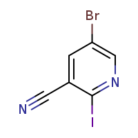 5-bromo-2-iodopyridine-3-carbonitrile