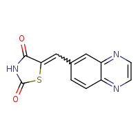 (5E)-5-(quinoxalin-6-ylmethylidene)-1,3-thiazolidine-2,4-dione