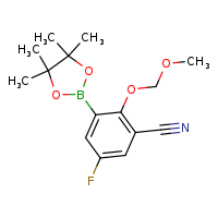 5-fluoro-2-(methoxymethoxy)-3-(4,4,5,5-tetramethyl-1,3,2-dioxaborolan-2-yl)benzonitrile