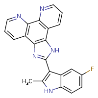 5-fluoro-3-{1H-imidazo[4,5-f]1,10-phenanthrolin-2-yl}-2-methyl-1H-indole