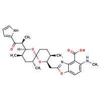 5-(methylamino)-2-{[(2R,3R,6S,8S,9R,11R)-3,9,11-trimethyl-8-[(2S)-1-oxo-1-(1H-pyrrol-2-yl)propan-2-yl]-1,7-dioxaspiro[5.5]undecan-2-yl]methyl}-1,3-benzoxazole-4-carboxylic acid