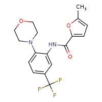 5-methyl-N-[2-(morpholin-4-yl)-5-(trifluoromethyl)phenyl]furan-2-carboxamide
