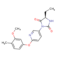 (5R)-5-ethyl-3-[6-(3-methoxy-4-methylphenoxy)pyridin-3-yl]imidazolidine-2,4-dione