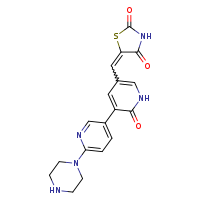 (5Z)-5-{[2-oxo-6'-(piperazin-1-yl)-1H-[3,3'-bipyridin]-5-yl]methylidene}-1,3-thiazolidine-2,4-dione