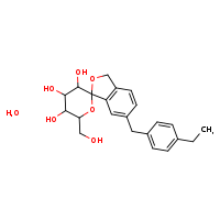 6-[(4-ethylphenyl)methyl]-6'-(hydroxymethyl)-3H-spiro[2-benzofuran-1,2'-oxane]-3',4',5'-triol hydrate