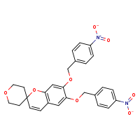 6,7-bis[(4-nitrophenyl)methoxy]spiro[chromene-2,4'-oxane]