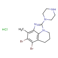 6,7-dibromo-5-methyl-2-(piperazin-1-yl)-1,3-diazatricyclo[6.3.1.0?,¹²]dodeca-2,4,6,8(12)-tetraene hydrochloride