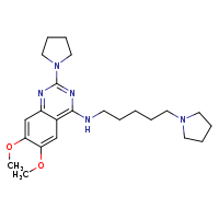 6,7-dimethoxy-2-(pyrrolidin-1-yl)-N-[5-(pyrrolidin-1-yl)pentyl]quinazolin-4-amine