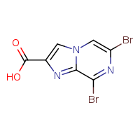 6,8-dibromoimidazo[1,2-a]pyrazine-2-carboxylic acid