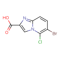 6-bromo-5-chloroimidazo[1,2-a]pyridine-2-carboxylic acid