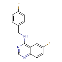 6-fluoro-N-[(4-fluorophenyl)methyl]quinazolin-4-amine