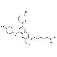 7-{2-[2-(dimethylamino)ethoxy]ethoxy}-6-methoxy-2-(4-methyl-1,4-diazepan-1-yl)-N-(1-methylpiperidin-4-yl)quinazolin-4-amine