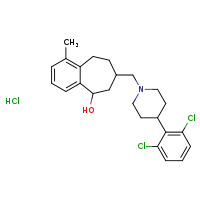 7-{[4-(2,6-dichlorophenyl)piperidin-1-yl]methyl}-1-methyl-6,7,8,9-tetrahydro-5H-benzo[7]annulen-5-ol hydrochloride