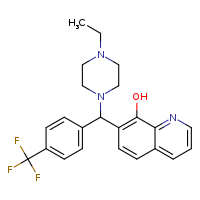 7-[(4-ethylpiperazin-1-yl)[4-(trifluoromethyl)phenyl]methyl]quinolin-8-ol