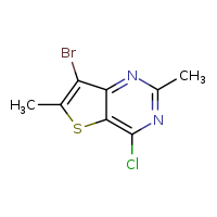 7-bromo-4-chloro-2,6-dimethylthieno[3,2-d]pyrimidine