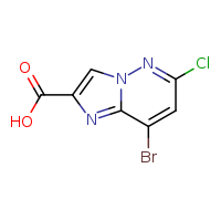 8-bromo-6-chloroimidazo[1,2-b]pyridazine-2-carboxylic acid