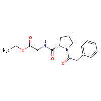 ethyl 2-{[(2S)-1-(2-phenylacetyl)pyrrolidin-2-yl]formamido}acetate