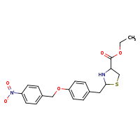 ethyl 2-({4-[(4-nitrophenyl)methoxy]phenyl}methyl)-1,3-thiazolidine-4-carboxylate