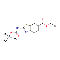 ethyl 2-[(tert-butoxycarbonyl)amino]-4,5,6,7-tetrahydro-1,3-benzothiazole-6-carboxylate