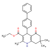 ethyl 4-{[1,1'-biphenyl]-4-yl}-2,7,7-trimethyl-5-oxo-1,4,6,8-tetrahydroquinoline-3-carboxylate