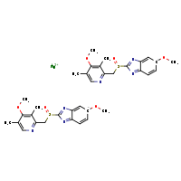 magnesium(2+) bis(5-methoxy-2-[(4-methoxy-3,5-dimethylpyridin-2-yl)methanesulfinyl]-5H-1,3-benzodiazol-5-ide)