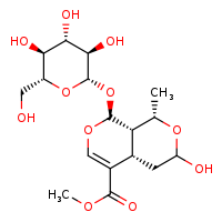 methyl (1S,4aS,8S,8aS)-6-hydroxy-8-methyl-1-{[(2S,3R,4S,5S,6R)-3,4,5-trihydroxy-6-(hydroxymethyl)oxan-2-yl]oxy}-1H,4aH,5H,6H,8H,8aH-pyrano[3,4-c]pyran-4-carboxylate