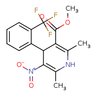 methyl 2,6-dimethyl-5-nitro-4-[2-(trifluoromethyl)phenyl]-1,4-dihydropyridine-3-carboxylate