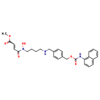 methyl (2E)-3-{hydroxy[4-({[4-({[(naphthalen-1-yl)carbamoyl]oxy}methyl)phenyl]methyl}amino)butyl]carbamoyl}prop-2-enoate