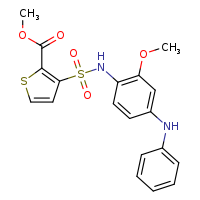 methyl 3-{[2-methoxy-4-(phenylamino)phenyl]sulfamoyl}thiophene-2-carboxylate