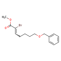 methyl 7-(benzyloxy)-2-bromohept-2-enoate
