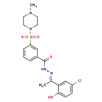 N'-[(1E)-1-(5-chloro-2-hydroxyphenyl)ethylidene]-3-(4-methylpiperazin-1-ylsulfonyl)benzohydrazide