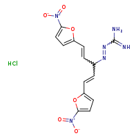 N-{[(1E,4E)-1,5-bis(5-nitrofuran-2-yl)penta-1,4-dien-3-yl]imino}guanidine hydrochloride