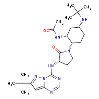N-[(1R,2S,5R)-5-(tert-butylamino)-2-[(3S)-3-({7-tert-butylpyrazolo[1,5-a][1,3,5]triazin-4-yl}amino)-2-oxopyrrolidin-1-yl]cyclohexyl]acetamide