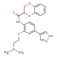 N-{2-[2-(dimethylamino)ethoxy]-4-(1H-pyrazol-4-yl)phenyl}-2,3-dihydro-1,4-benzodioxine-2-carboxamide
