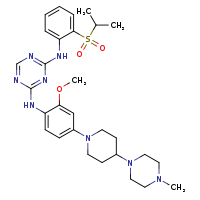 N2-{2-methoxy-4-[4-(4-methylpiperazin-1-yl)piperidin-1-yl]phenyl}-N4-[2-(propane-2-sulfonyl)phenyl]-1,3,5-triazine-2,4-diamine