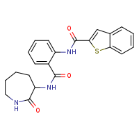 N-{2-[(2-oxoazepan-3-yl)carbamoyl]phenyl}-1-benzothiophene-2-carboxamide