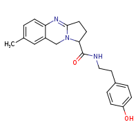 N-[2-(4-hydroxyphenyl)ethyl]-7-methyl-1H,2H,3H,9H-pyrrolo[2,1-b]quinazoline-1-carboxamide