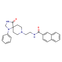 N-(2-{4-oxo-1-phenyl-1,3,8-triazaspiro[4.5]decan-8-yl}ethyl)naphthalene-2-carboxamide