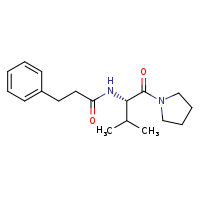 N-[(2S)-3-methyl-1-oxo-1-(pyrrolidin-1-yl)butan-2-yl]-3-phenylpropanamide