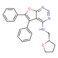 N-[(2S)-oxolan-2-ylmethyl]-5,6-diphenylfuro[2,3-d]pyrimidin-4-amine