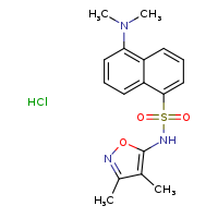 N-(3,4-dimethyl-1,2-oxazol-5-yl)-5-(dimethylamino)naphthalene-1-sulfonamide hydrochloride