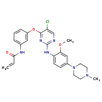 N-{3-[(5-chloro-2-{[2-methoxy-4-(4-methylpiperazin-1-yl)phenyl]amino}pyrimidin-4-yl)oxy]phenyl}prop-2-enamide