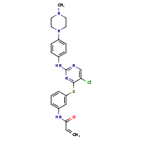 N-{3-[(5-chloro-2-{[4-(4-methylpiperazin-1-yl)phenyl]amino}pyrimidin-4-yl)sulfanyl]phenyl}prop-2-enamide